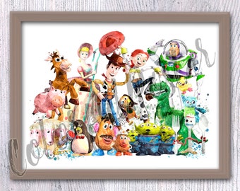 Toy Story Druck Toy Story Toy Story Poster Disney Wanddekor Kinderzimmer Kunst Spielplatz Dekor Disney Druck V819