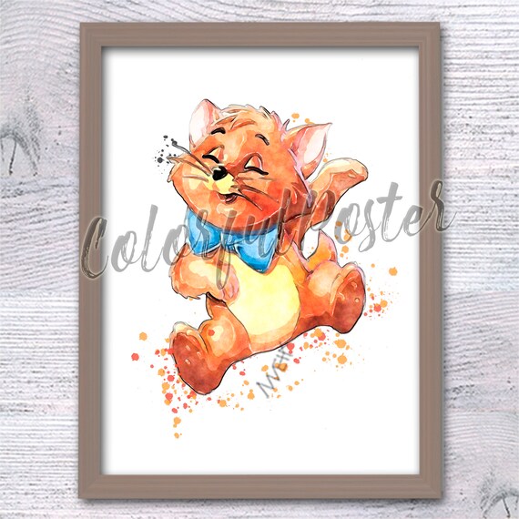 Aristocats Print Set of 6 Aristocats Poster Cute Kittens Print