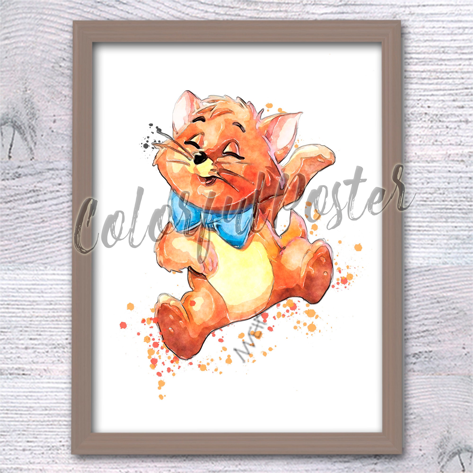 Aristocats Prints - Set of 6 Physical Posters - Nursery Wall Art