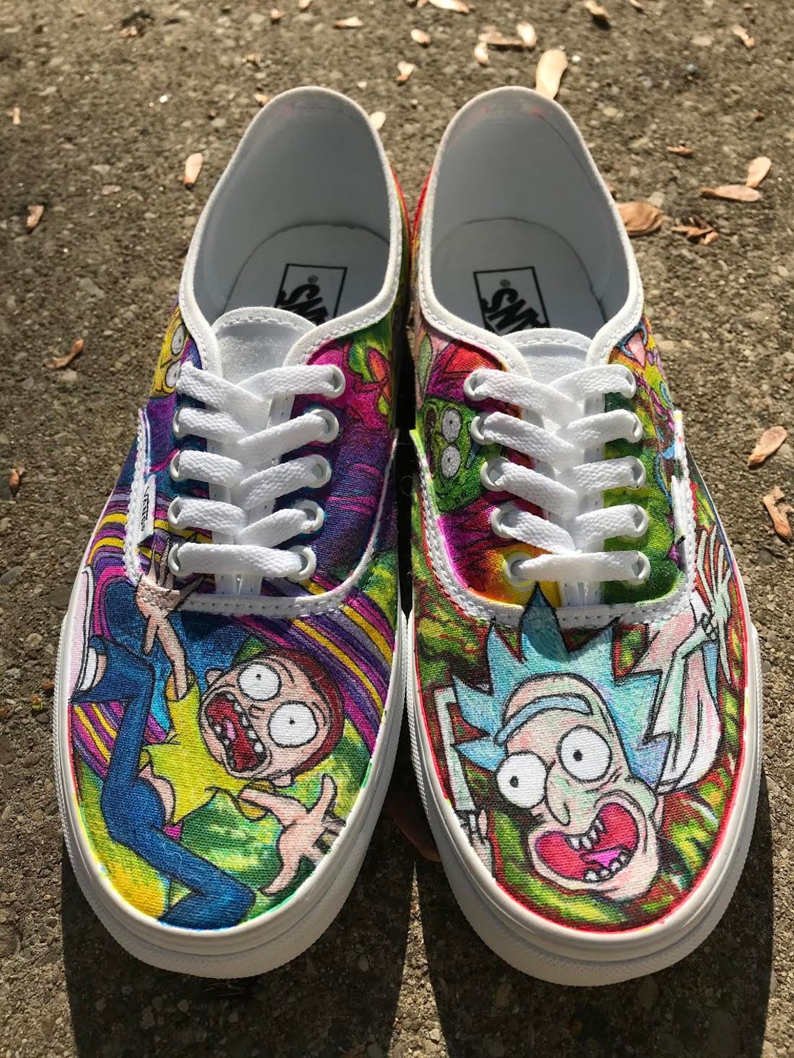 Rick and Morty Custom Vans | Etsy