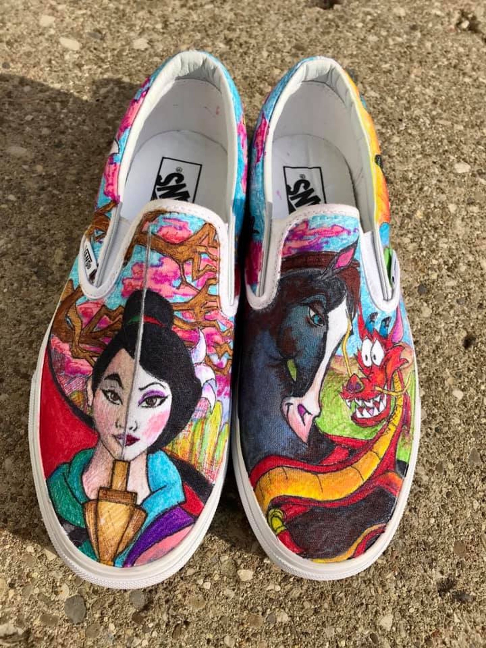 custom vans disney