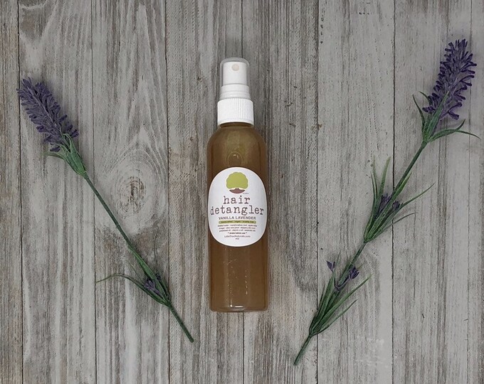 Hair Detangler marshmallow Root Vegan. Organic. All Natural. Homemade