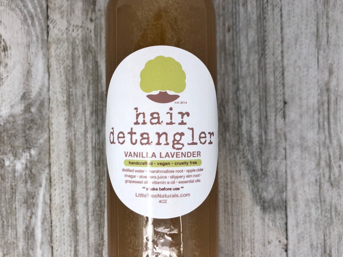 Hair Detangler marshmallow Root Vegan. Organic. All Etsy