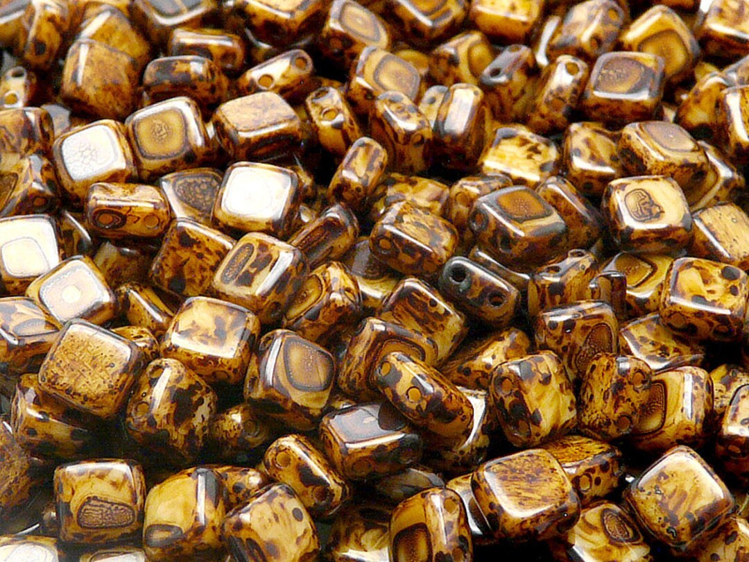 Lot De 50 Perles Rondes En Travertin 4 Mm Couleur Chalkwhite Opaque - Marque Preciosa, Fabrication Française, Idéales Pour La Création De Bijoux