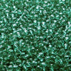 100 Pezzi Perle Di Vetro Sfaccettato Lucidate A Fuoco Ceche Rotonde 3 Mm Smeraldo (A 05-03)