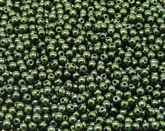 25pcs Czech Pressed Glass Beads Round 6mm Jet Full Celsian Etched