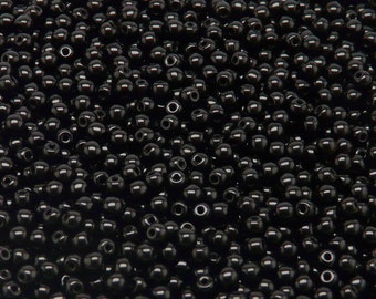 チェコ産プレスガラスビーズ ラウンド 3mm クリスタル シルバー 
