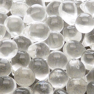 10pcs Czech Pressed Glass Teardrop Beads 10x14mm Crystal