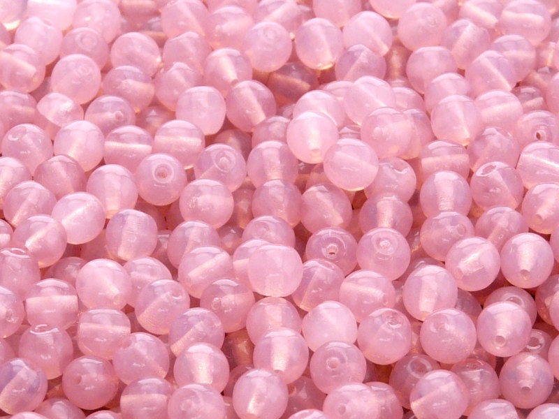 5mm Pink Glass Beads -  Canada