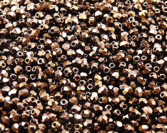 100pcs 3mm Jet Black Czech Glass Beads - Faceted Fire Polished Beads For Jewelry Making - View #11
