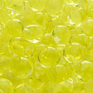 10pcs Czech Pressed Glass Teardrop Beads 10x14mm Jonquille