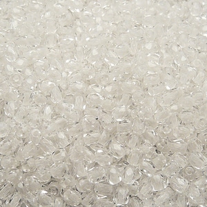 100pcs Czech Fire-Polished Faceted Glass Beads Round 3mm Crystal