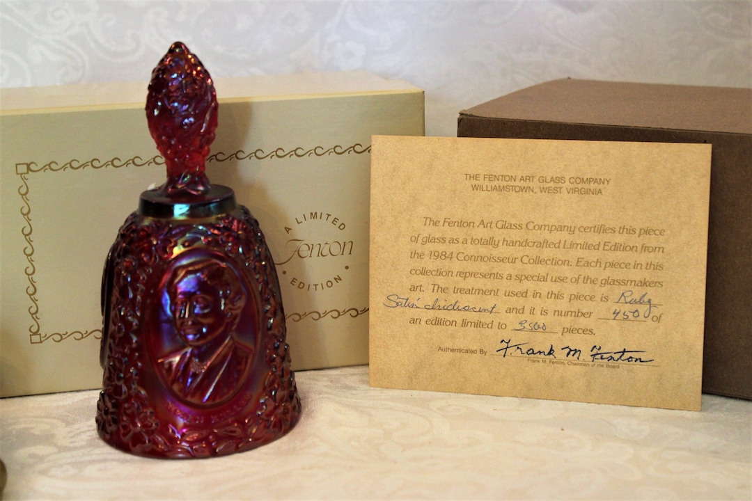 1984 Fenton Glass Famous Women Bell Connoisseur Collection #2 in