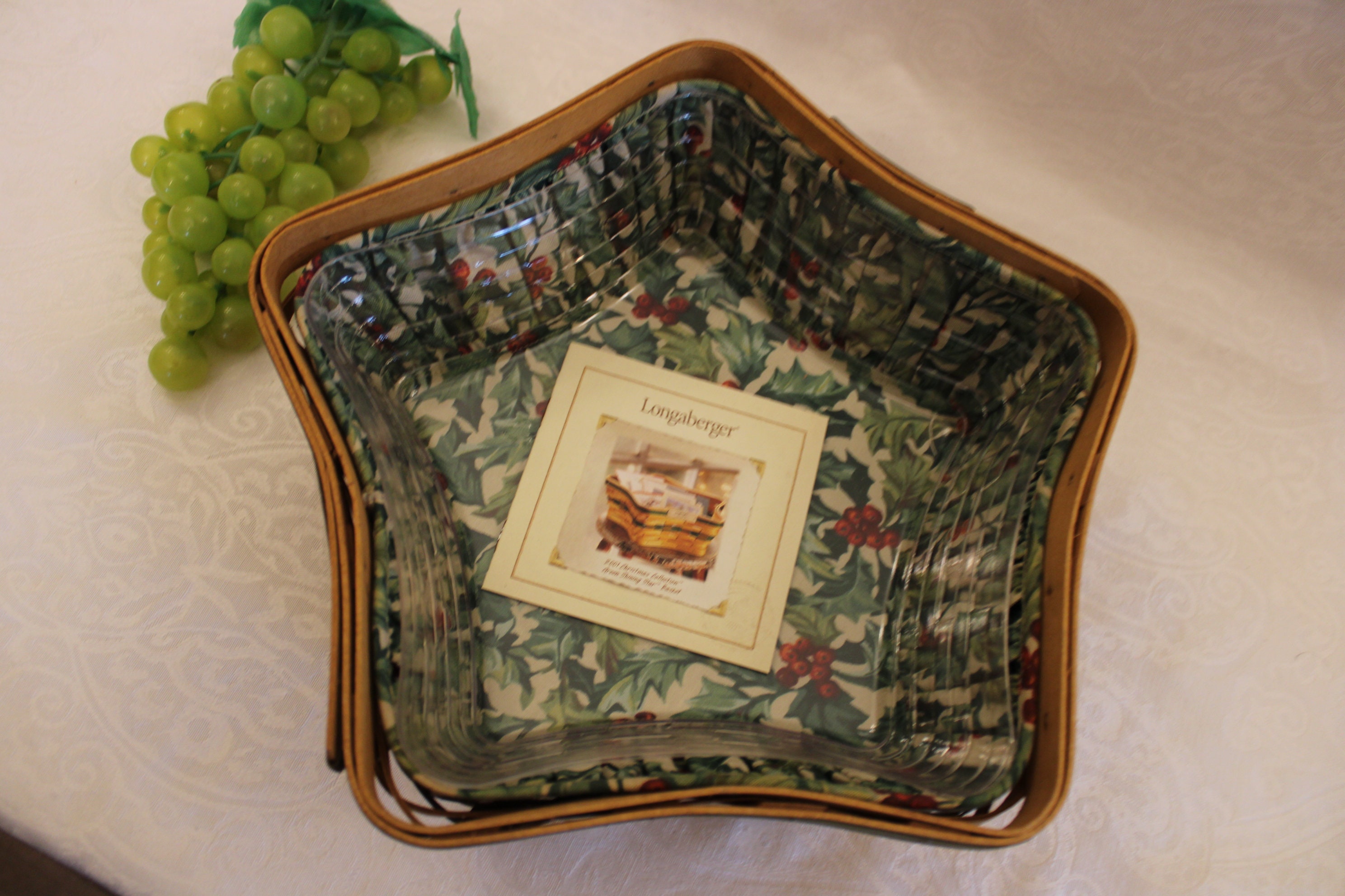 2001 Longaberger Christmas Collection Shining Star Basket