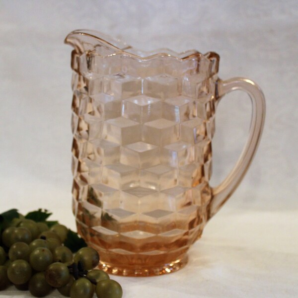 Pink Whitehall Glass Etsy