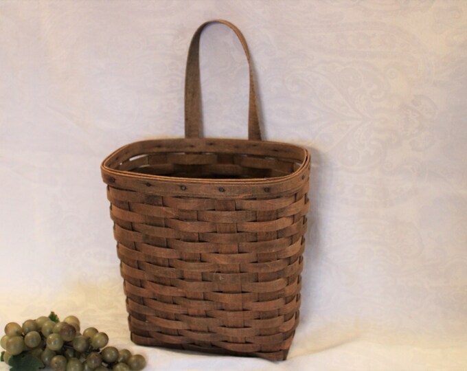 1982 Longaberger Large Wall Hanging Key or Letter Basket With Etsy