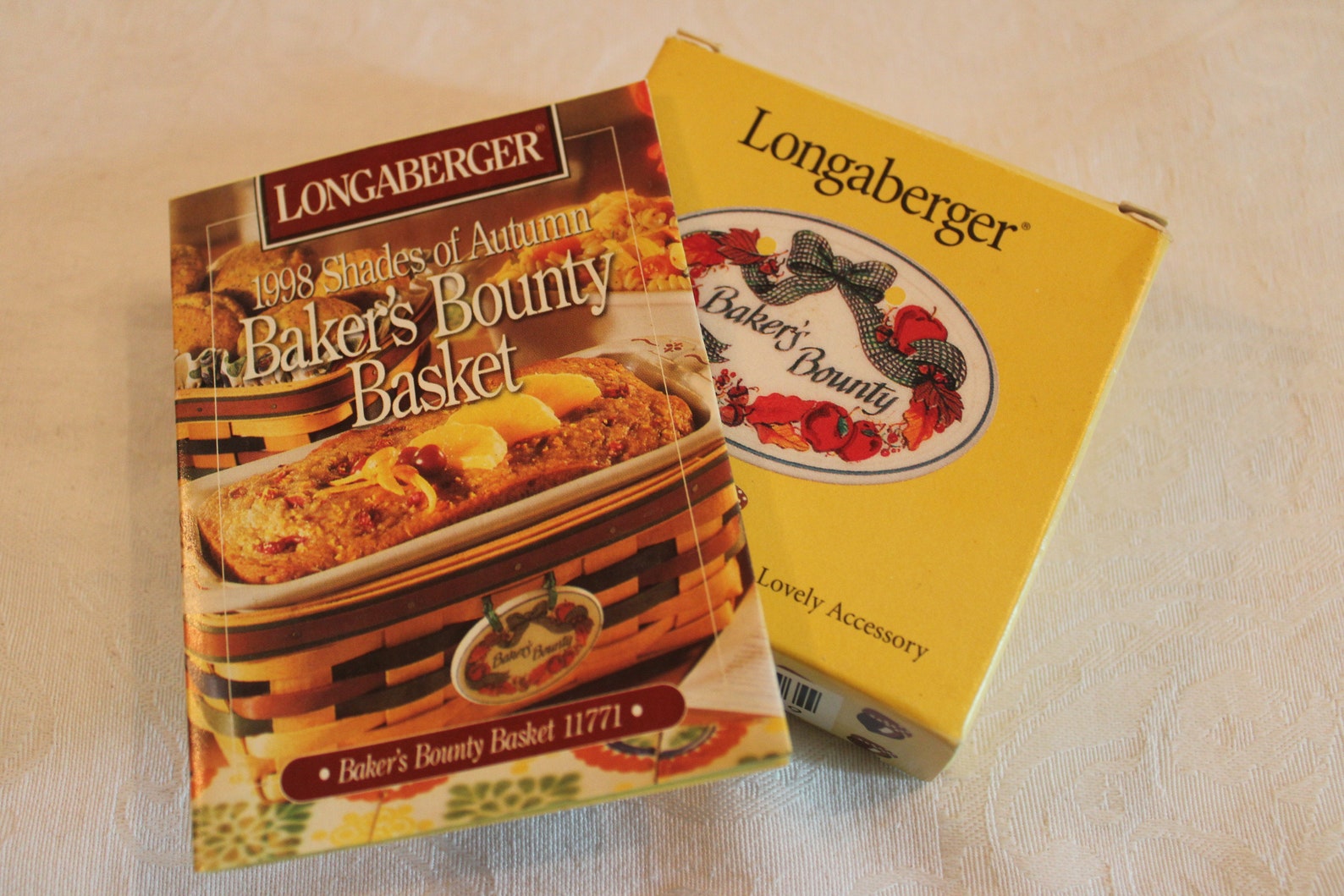 1998 Longaberger Baker's Bounty Basket Shades of Autumn Etsy