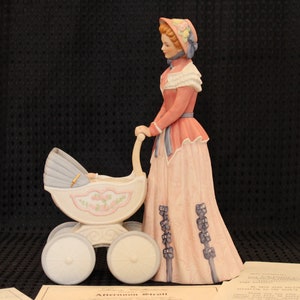 1991 Lenox Mother and Child Figurine - The Afternoon Stroll, Excellent Condition with Certificate of Authenticity
