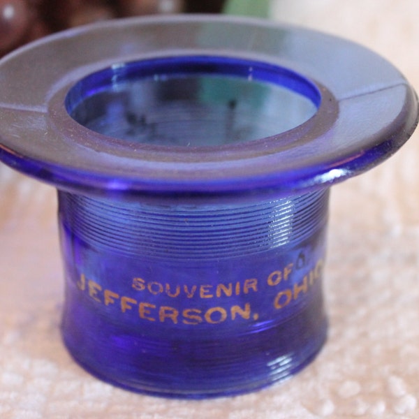 Glass Top Hat Toothpick Holder Etsy