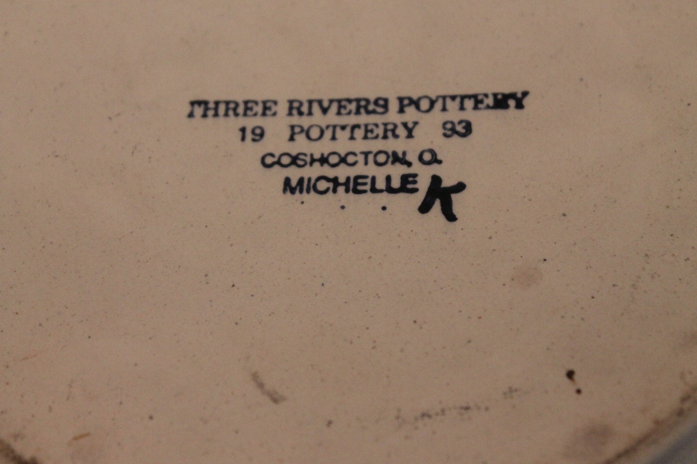 1993 Three Rivers Pottery of Coshocton, Ohio 8