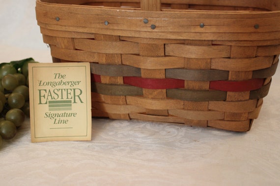 Dave Longaberger Autographed 1986 Easter Basket - Signature Line