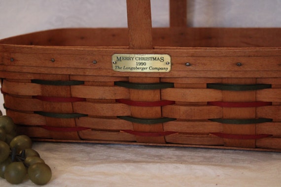 Dave Longaberger Autographed 1990 Employee Christmas Basket With