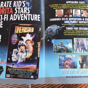 1995 Timemaster Movie Poster and Promotional Home Video Release by ...
