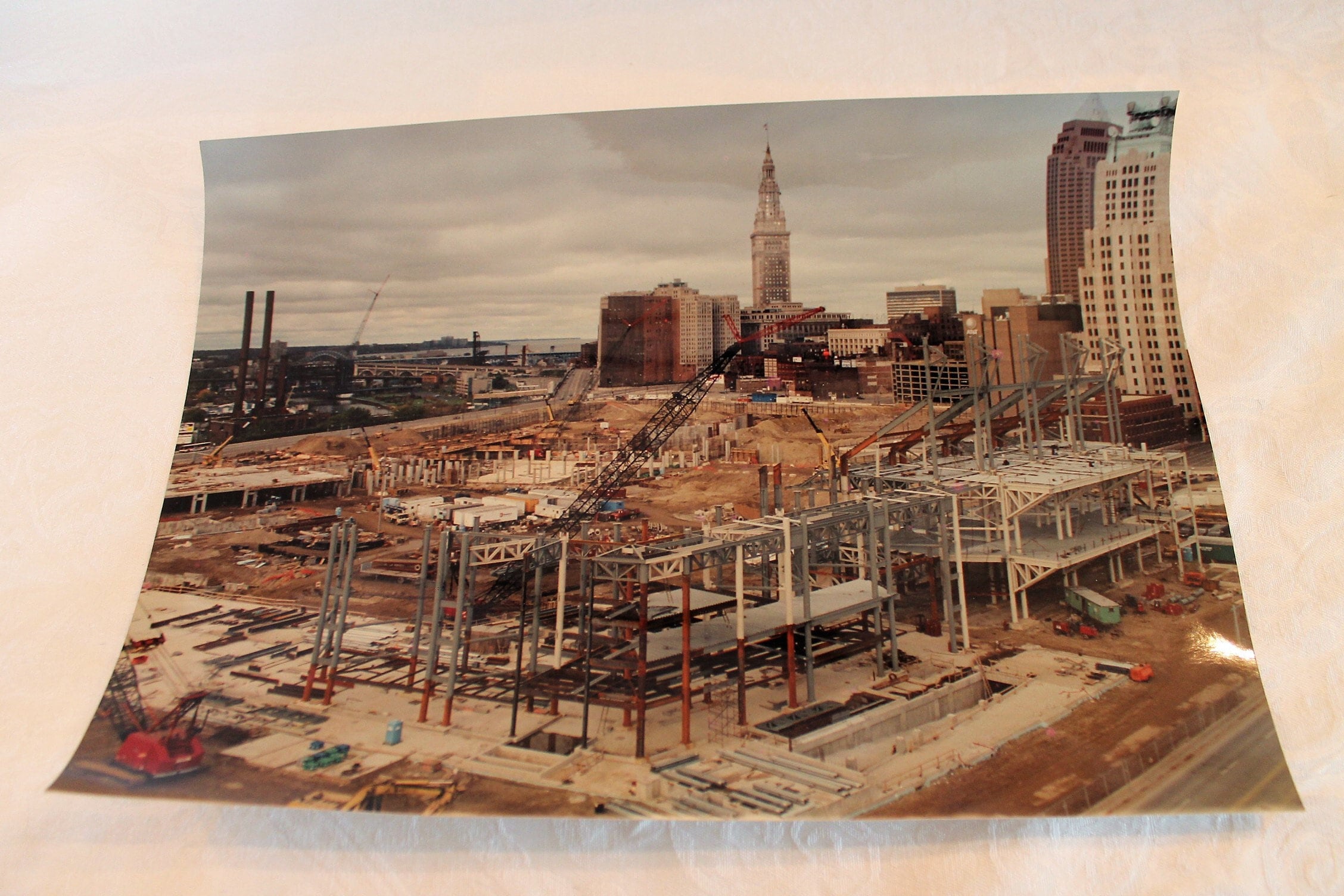 1992 Construction of Jacobs Field Cleveland Ohio Original Etsy