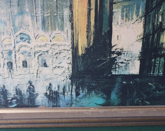 Bouvier De Cachard 64 ブービエ・ド・カシャール 油絵 Regis De Bouvier De Cachard -1966 Piazza San Marco in Venice