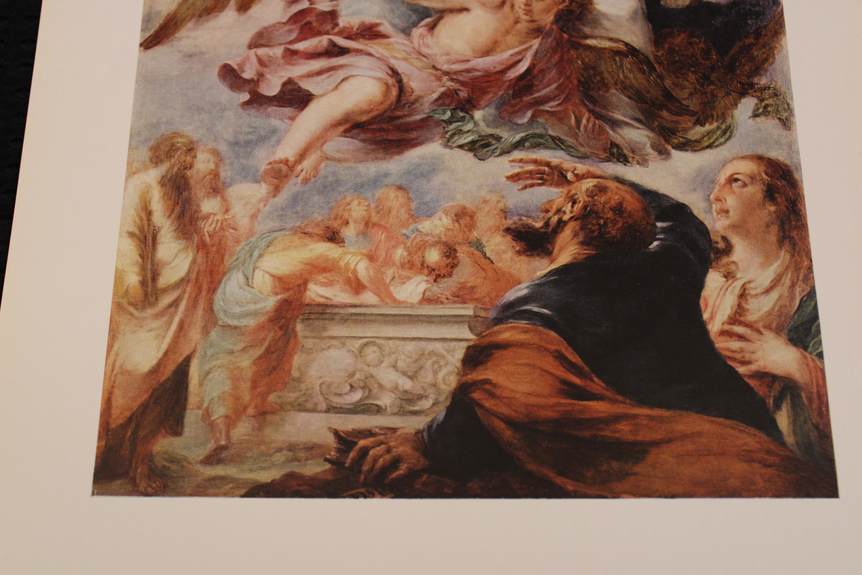 The Assumption of the Virgin by Valdes Leal Fine Art Lithograph From ...