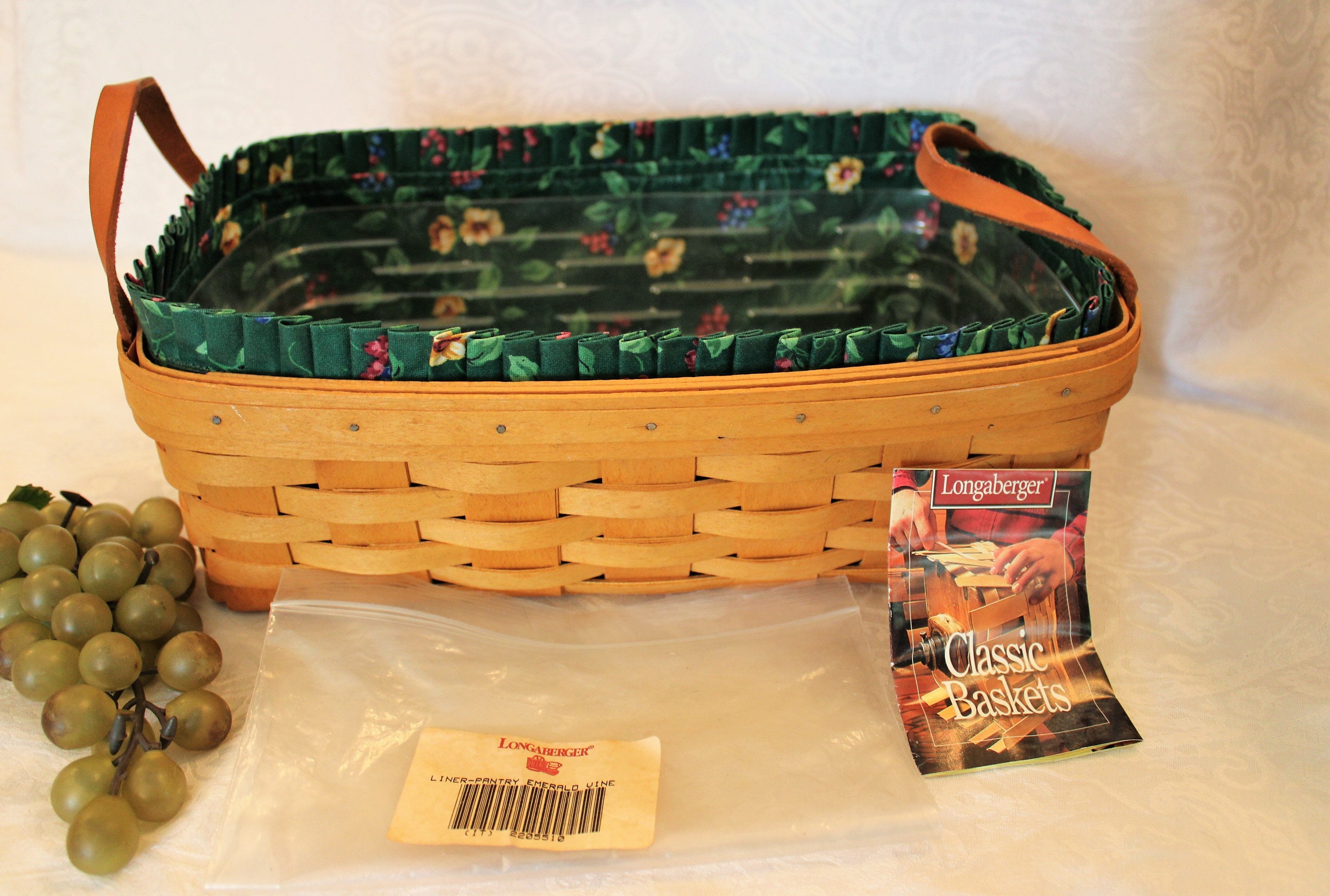1999 Longaberger Classic Pantry or Bread Basket Combo with Etsy