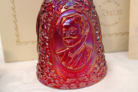 1984 Fenton Glass Famous Women Bell Connoisseur Collection #2 in