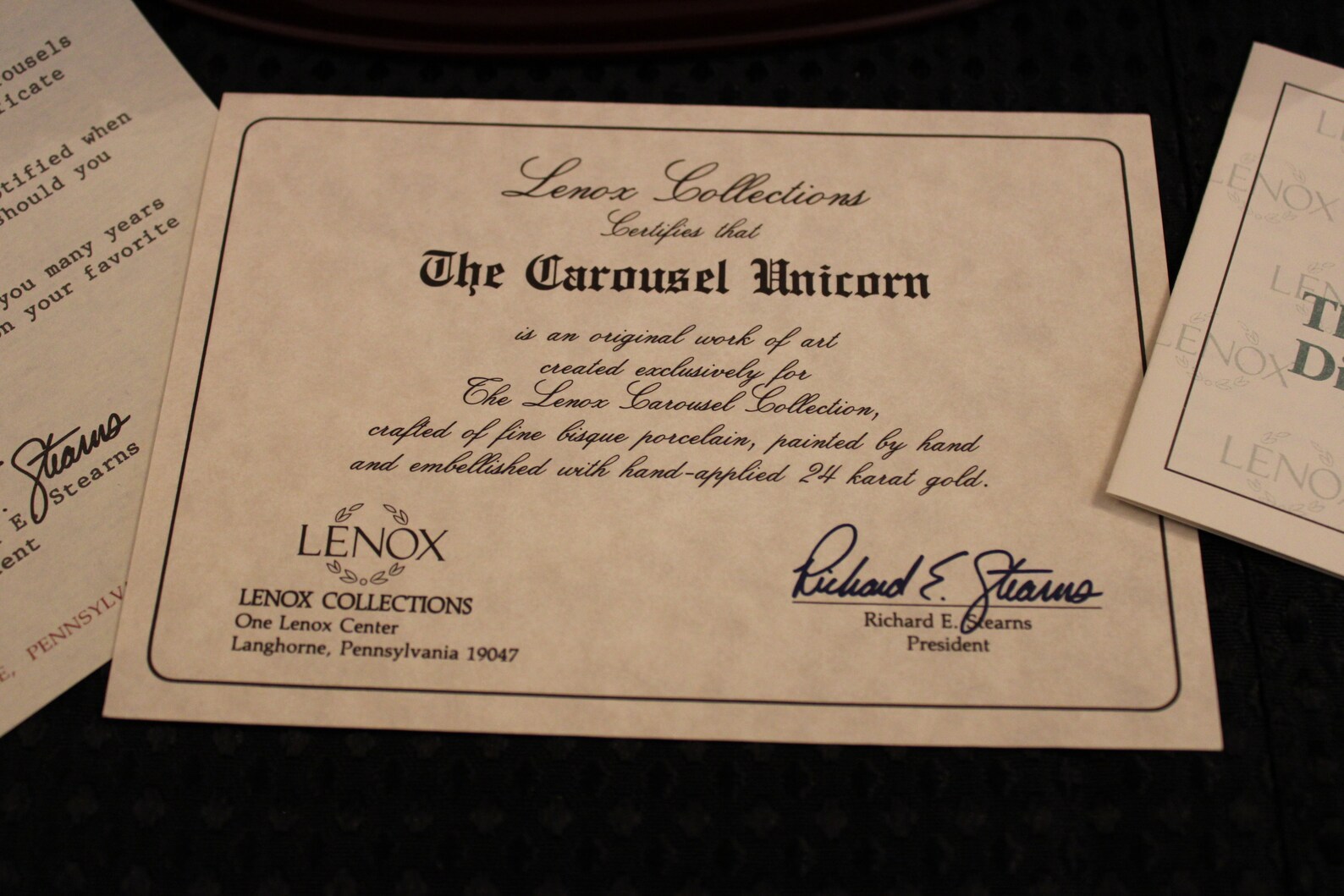 1988 Lenox Carousel Collection Figurine Unicorn Excellent - Etsy