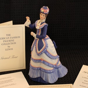 1986 Lenox American Fashion Figurine - Grand Tour, Excellent Condition with Certificate of Authenticity