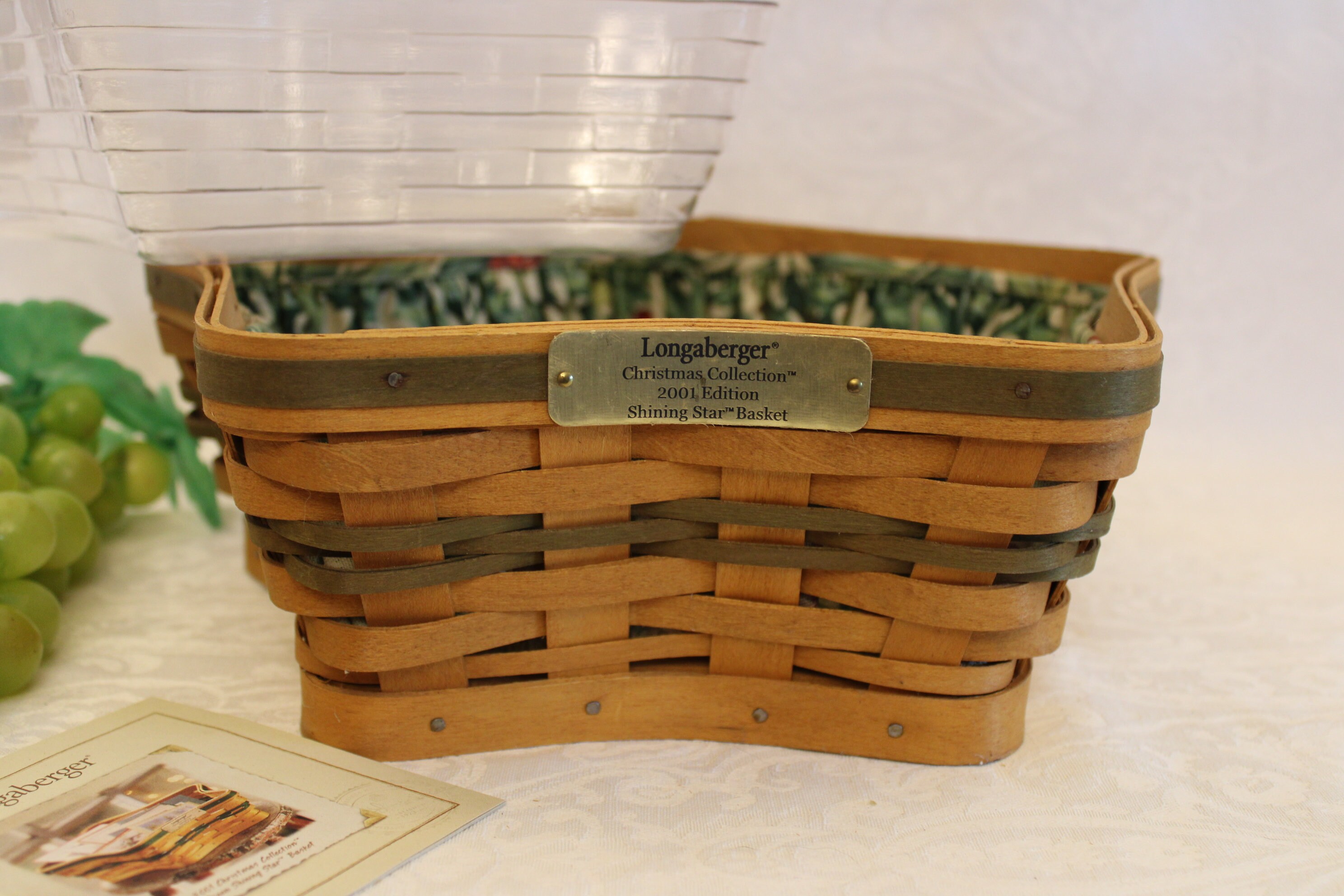 2001 Longaberger Christmas Collection Shining Star Basket