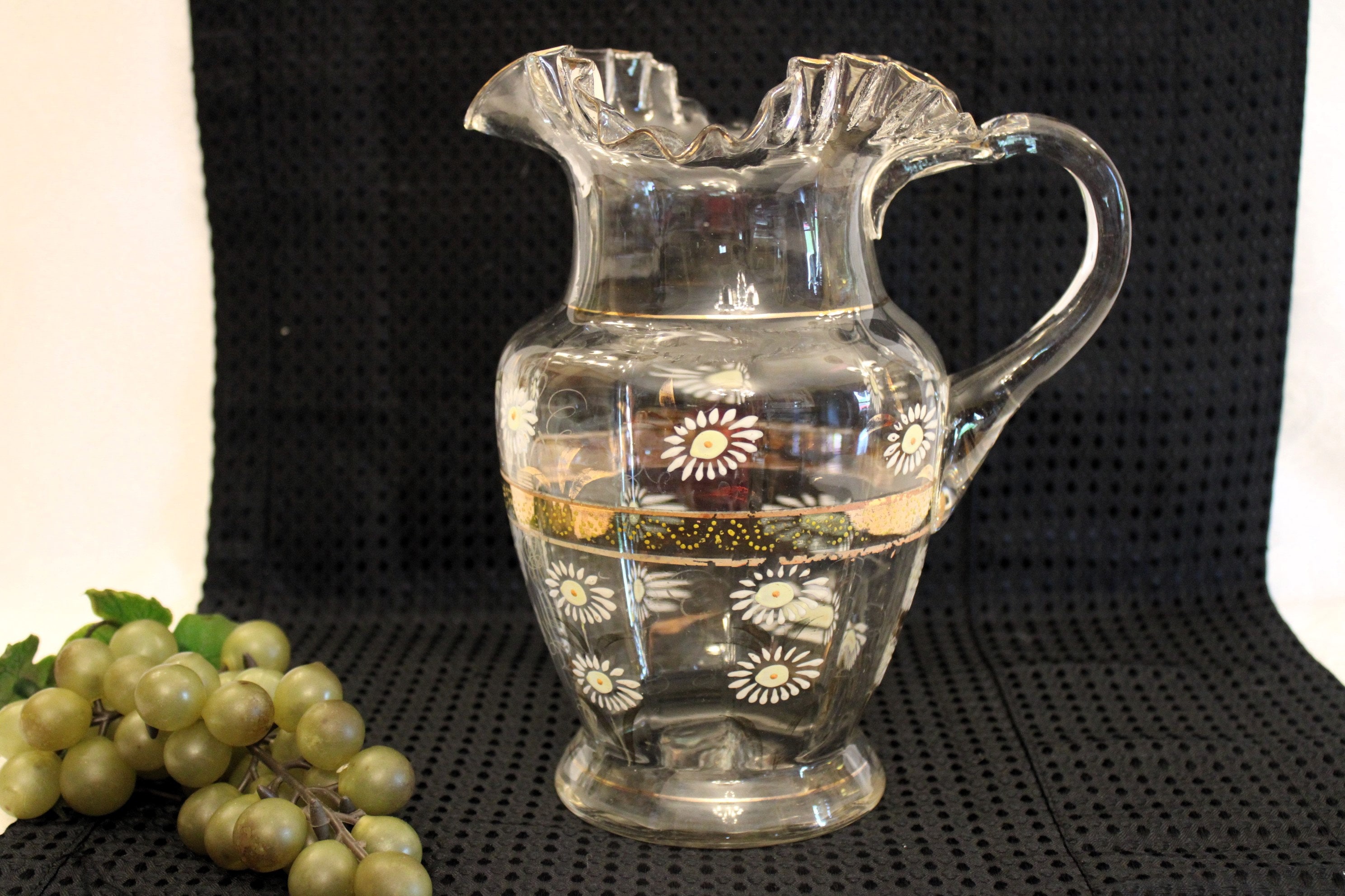Antique Victorian Glass Lemonade Set - Etsy
