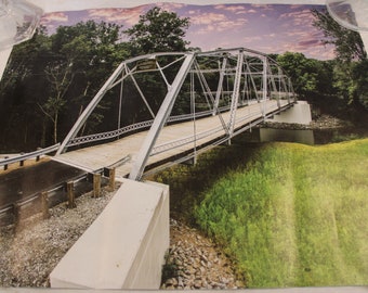 Pyrmont Road Bridge 16" by 20" Large Poster Photograph - Preble County, Ohio, Rehabilitated by U.S. Bridge