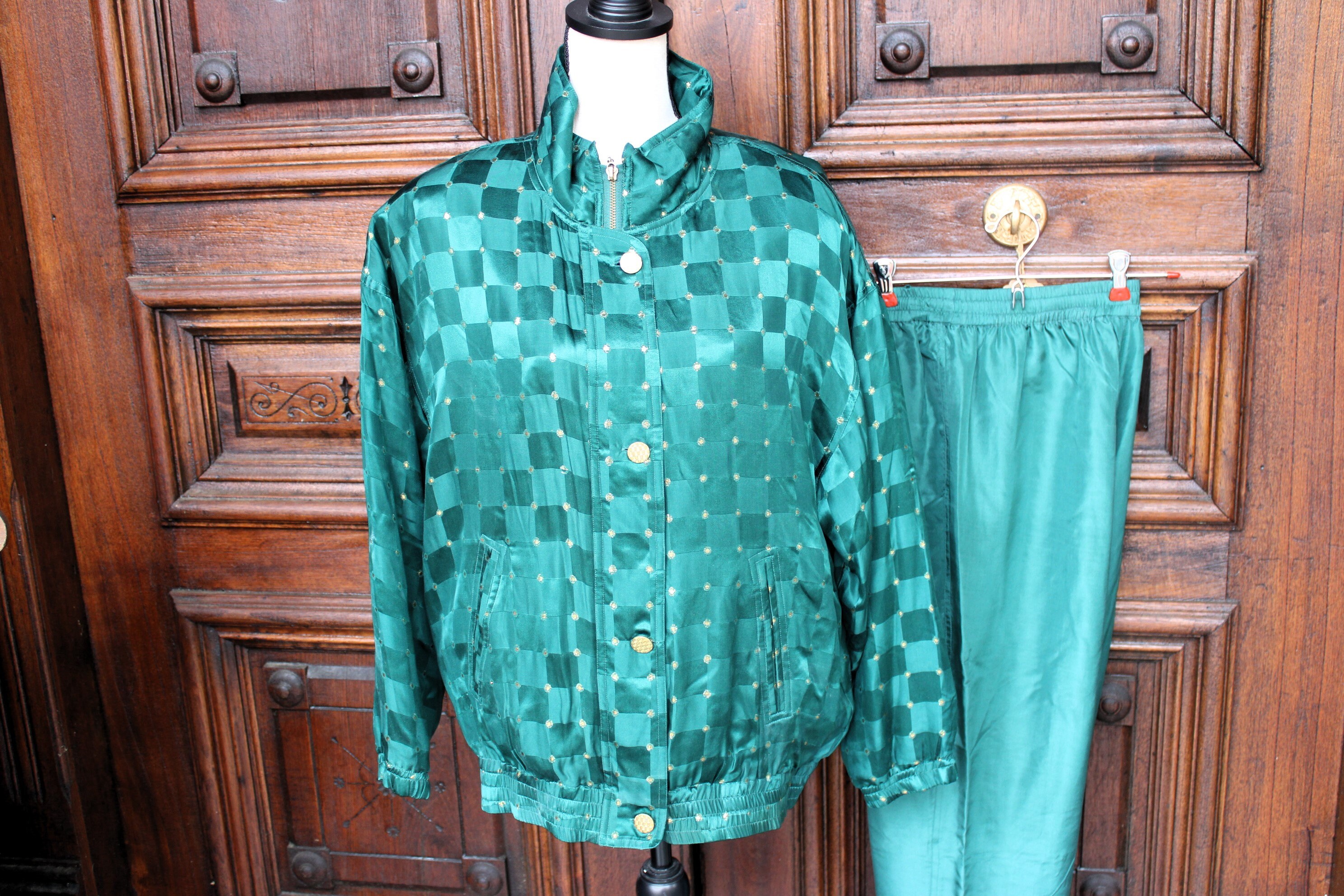Silk Jogging Suit Etsy