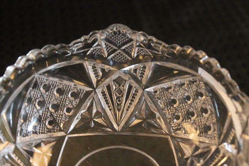 Antique McKee EAPG Glass 4.75 Compote Sunbeam Pattern Etsy