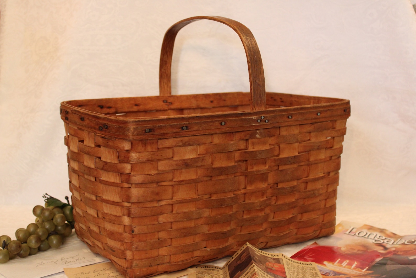 Authenticated J.W. Longaberger Original Market Basket Made by Etsy