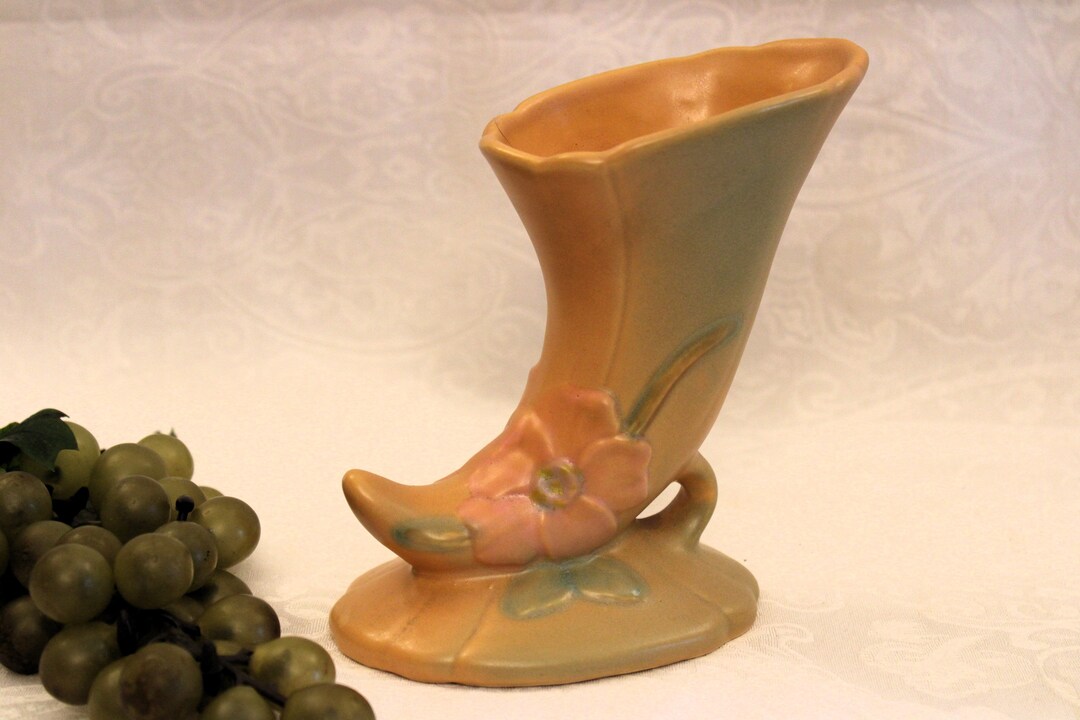 Antique Weller Pottery Wild Rose 6