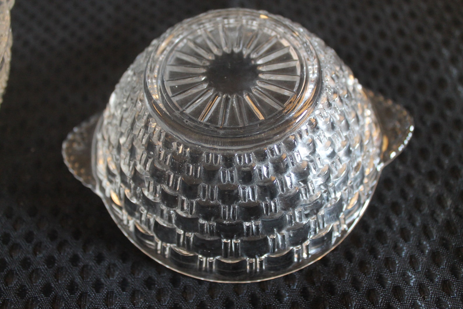 Vintage Clear Glass 6 piece Berry Bowl Set Service for 5 Etsy