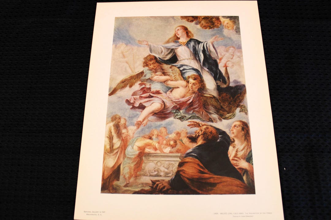 The Assumption of the Virgin by Valdes Leal Fine Art Lithograph From ...