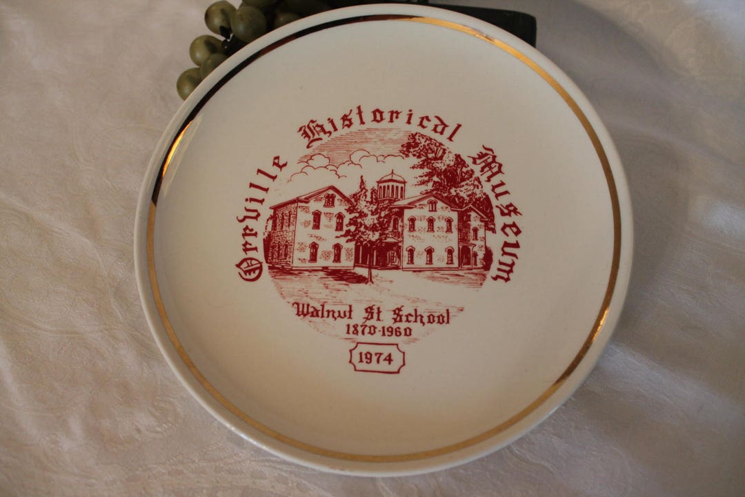 Orrville Ohio Historical Museum 1974 Commemorative Plate Etsy