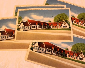 Corbin, Kentucky Helton's Tourist Court Lot of 5 Vintage Postcards - Roadside Motel, Great Unused Condition