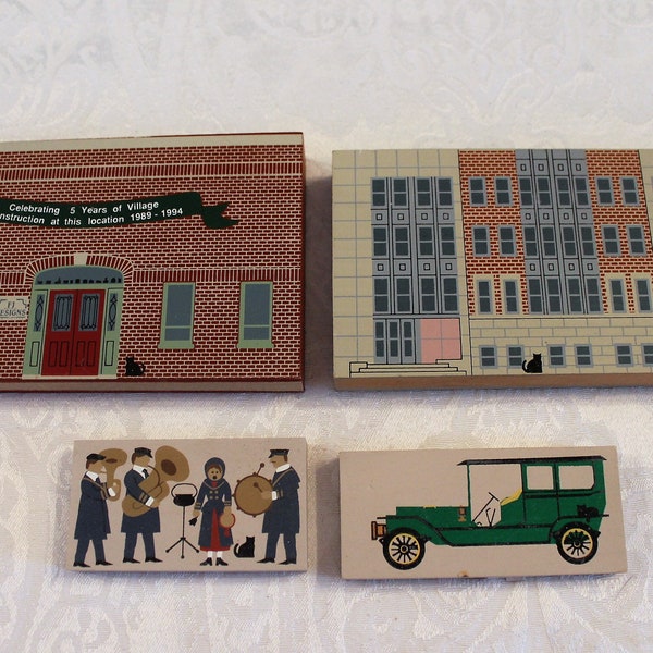 Collection of Cat's Meow Wood Cut Outs - Ohio State Agricultural Administration, FJ Designs Building plus more!