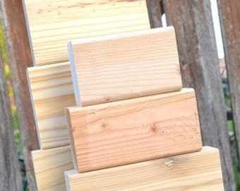 Stackers - Small or Large Blank Wood Stacking Blocks - Unfinished Wood Blocks DIY Ready to Decorate