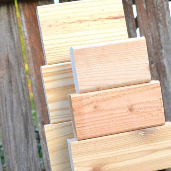 unfinished wood block