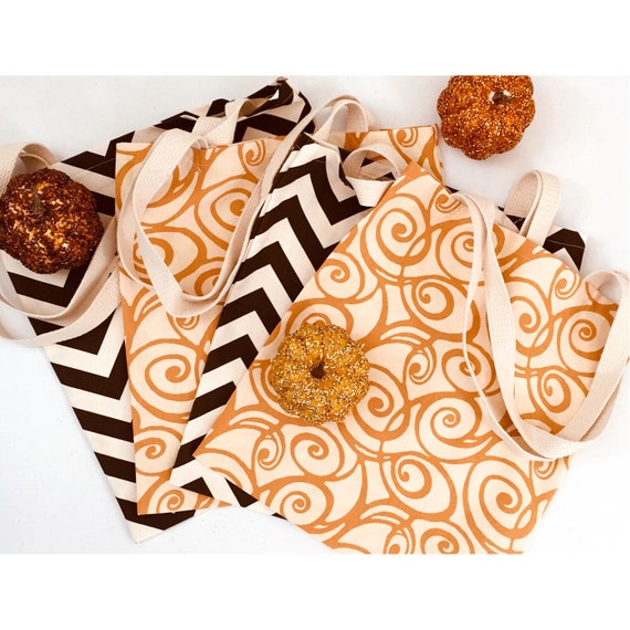 Autumn Tote, Thanksgiving Tote, Trick or Treat Bag, Fall Tote, Halloween Canvas Totes, Harvest Tote, Pumpkin Patch