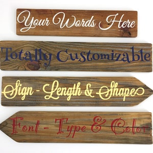 Bare Wood Wedding Signs with Custom Fonts, Wedding Sign Post, Wooden Welcome Sign, Yard Welcome Sign, Garden Art